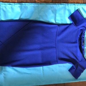 Fashion Nova Blue off the shoulder dress